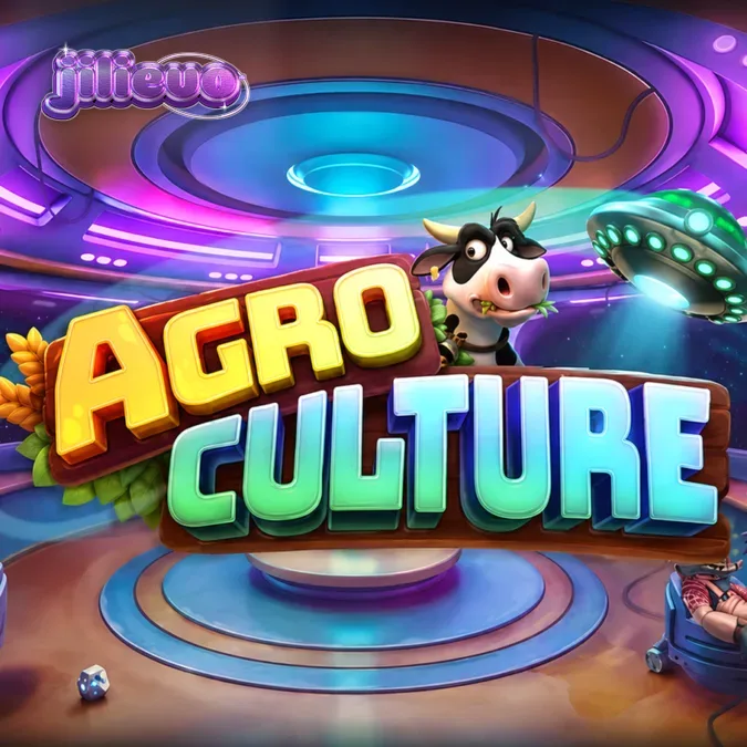 AgroCulture স্লট গেমের একটি দৃশ্য যেখানে গ্রাম্য পরিবেশ এবং এলিয়েন থিমের সংমিশ্রণ দেখা যাচ্ছে।